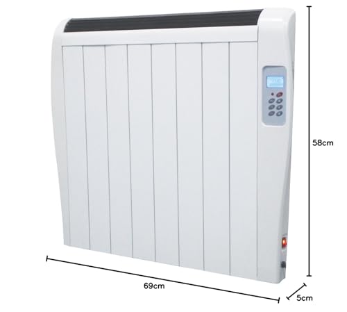 CHEMIN’ARTE Radiateur Inertie 1000W - Radiateur Inertie Céramique - 69 x 5 x 58 cm - Conçu en France – Image 5