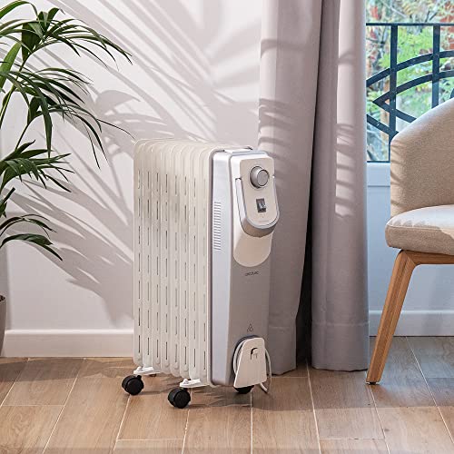 Cecotec Radiateur Bain d'Huile ReadyWarm 9000 Space 360º. 9 éléments, 2000 W, Thermostat ajustable avec trois niveaux de puissance, 22 m², Ramasse-câbles, Systèmes de sécurité. – Image 4