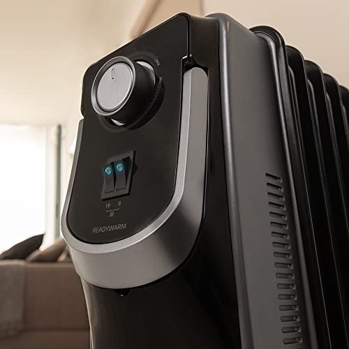 Cecotec Radiateur Bain d'Huile ReadyWarm 9000 Space 360º Black. 9 éléments, 2000 W, Thermostat ajustable avec trois niveaux de puissance, 22 m², Ramasse-câbles, Systèmes de sécurité – Image 5