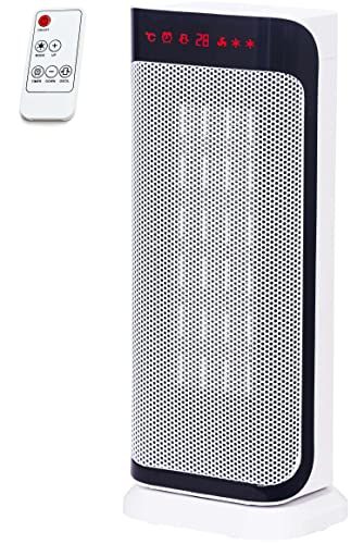 Chauffage soufflant en céramique à économie d'énergie | 2000 W | 3 niveaux | Oscillant | Protection contre la surchauffe | Thermostat | Chauffage électrique | Haute efficacité thermique | Chauffage soufflant silencieux | Chauffage mobile