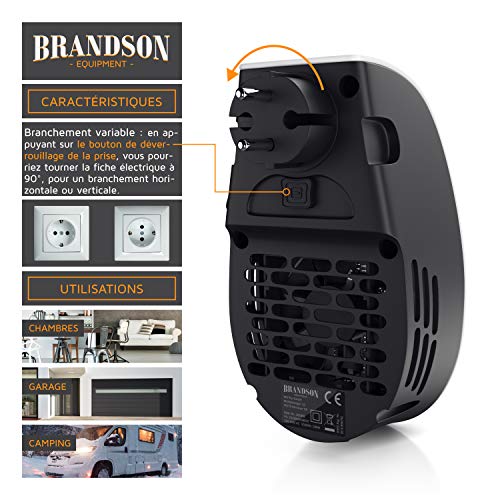 FR Brandson radiateur soufflant avec télécommande – Image 5