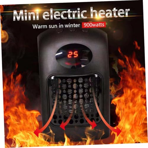 Générique 1 Pc Souffleur D'air Chaud Radiateur Electrique Radiateur Électrique Radiateur Soufflant Domestique Aérotherme Mini-chauffage Black – Image 3