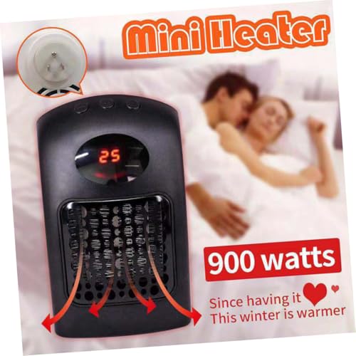 Générique 1 Pc Souffleur D'air Chaud Radiateur Electrique Radiateur Électrique Radiateur Soufflant Domestique Aérotherme Mini-chauffage Black – Image 5