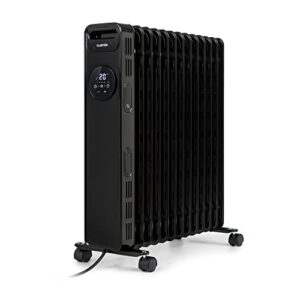 Klarstein Radiateur Electrique Mobile, Radiateur à Bain d'Huile pour la Maison à Faible Consommation d'Energie et Silencieux, 2.5kw, Chauffage Electrique avec Thermostat, Chauffage d'Appoint Portable