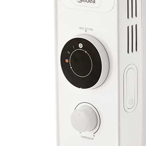 Midea Radiateur Electrique,Chauffage d'appoint Salle de Bain Portable,Thermostat Réglable, 3 Modes, Écran LED,Télécommande, Anti-Renversement, Protection Contre Surchauffe et Le Gel – Image 3