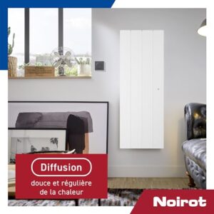 Noirot - Radiateur Électrique Fontéa - Inertie Fonte - Chauffage Connectable - Certifié Origine France Garantie, NF - Blanc