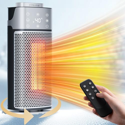 Primevolve 2000W Radiateur soufflant avec Humidification, Chauffage Electrique Soufflant Economique avec Thermostat, Minuterie 1-12H, Mode éco, Chauffe Céramique Faible Bruit pour Chambre et Bureau