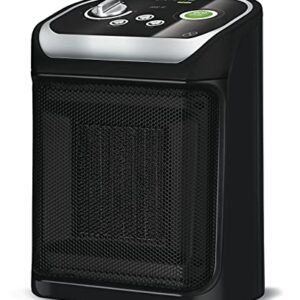 Rowenta Mini Excel Eco Safe Chauffage soufflant céramique, Radiateur électrique, Chauffage d’appoint, Sécurité renforcée, Puissant, Silencieux, Compact SO9266F0, Noir