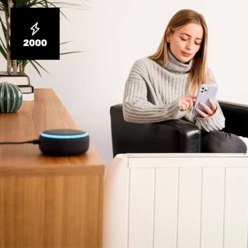 TAURUS ALPATEC- Radiateur Électrique à Inertie Sèche Malbork 2000W|Programmateur Hebdomadaire/Quotidienne, Thermostat Réglable (10-35ºc), Arrêt Automatique| Écran LCD Rétroéclairé| Installable/Roues – Image 3