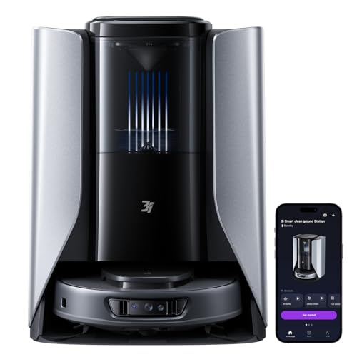 3i S10 Ultra Robot Aspirateur Laveur, avec Système WaterRecycle, Aspiration de 13000 Pa, Rouleau Serpillère Extensible et Auto-nettoyant, Lavage & Auto-Séchage du Mop, Auto-vidange & Remplissage