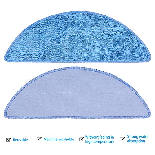 6 Pièces Chiffons Serpillères équipement Accessoires pour Aspirateur Robot Tesvor M1 Tesvor X500 X500 Pro – Image 4