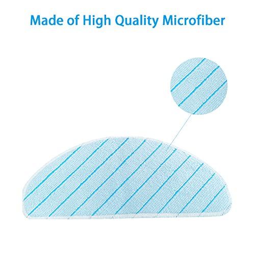 6 Pièces Chiffons Serpillères équipement Accessoires pour Aspirateur Robot Yeedi Vac 2 Pro – Image 3