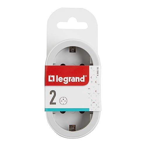 Adaptateur de contact 2 x Shuko blanc Legrand type F protection enfant 2P+E CE – Image 4