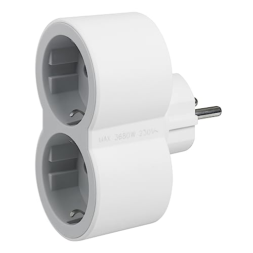 Adaptateur de contact 2 x Shuko blanc Legrand type F protection enfant 2P+E CE – Image 5