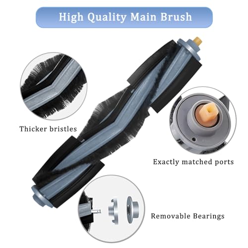 AiLomey Kit d'accessoires pour Ecovacs Deebot T20 Omni, Pièces de Rechange pour Ecovacs Deebot T20 e Omni, Brosse Principale, Filtres HEPA,Chiffons de Vadrouille, Brosses Latérales,Sacs – Image 5