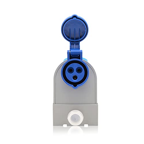 CEE Fiche/prise de courant Fiche industrielle IP44 en bleu gris 16A / 32A, 3 pôles, 230V, CE, SB, RoHS, Reach – Image 3