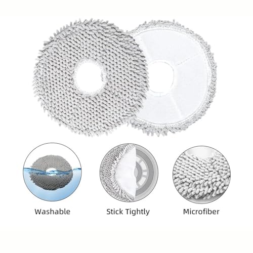 ECOVACS DEEBOT X2 OMNI/T20 OMNI/T20e OMNI/X1 OMNI/X1 TURBO/X1e OMNI/T10 TURBO tampons de Nettoyage améliorés, 4 pièces, D-WP04-0012 – Image 5