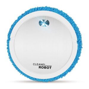 Générique Robot Aspirateur Laveur,Aspirateur Robot 3 en 1,Navigation Intelligente,Ultra-Mince Silencieux,Adapté aux Poils d'animaux,100Min d'Autonomie Idéal pour Tapis Sols Durs(Blanc)