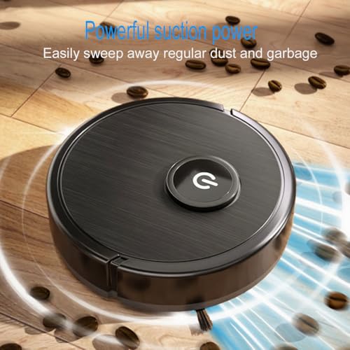Générique Robot Aspirateur, avec Système de Nettoyage 3 - en - 1 Complet, Navigation Intelligente, Evitement d'obstacles, Ultra - Mince et Silencieux, pour Sols durs et Mous, Poils d'animaux – Image 4