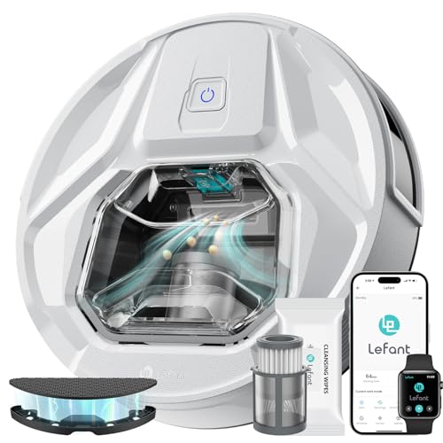 Lefant Aspirateur Robot M320, 6000Pa d'Aspiration, Évitement Précis des Obstacles, Détection de Tapis, Zones Interdites, Idéal pour Les Poils d'animaux, Cheveux et Sols Durs Tapis, Contrôle App/Alexa – Image 7