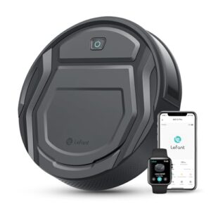 Lefant Aspirateur Robot, Mince Silencieux Connecté WiFi-Bluetooth-Alexa-App, 6 Modes de Nettoyage, Auto-Charge, 120min d'Autonomie, Idéal pour Poils d'animaux Sols Tapis, M210P Girs