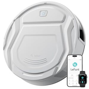 Lefant M210 Pro+ Aspirateur Robot, 4000Pa, 200min, WiFi/App/Alexa, Évitement d'obstacles PSD 190°, Mince Silencieux, Idéal pour Poils d'animaux Sols Durs