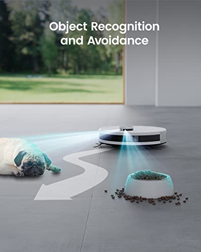 Lefant Robot Aspirateur Laveur 2 en 1 5500Pa, Navigation LiDAR, Cartographie Multi-étage, Zones Virtuelles, Connecté par Alexa/APP/WiFi, Idéal pour Poils d'animaux Tapis Sols Durs, M1 Blanc – Image 8