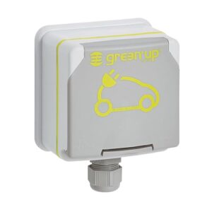 Legrand 090471 Prise Saillie Étanche Green'up Access pour Véhicule Électrique, Modes 1 ou 2, IP66, IK08, 16A, 230V