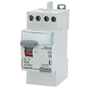 Legrand 411617 Interrupteur différentiel bipolaire, 40a, 30 mA, 230V