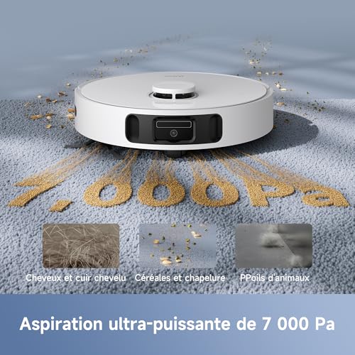 MOVA E30 Ultra Robot Aspirateur Laveur avec Vidage Automatique, Nettoyage Automatique des Serpillières, Technologie RoboSwing, Levage des Serpillières à 10,5 mm, Aspiration de 7 000 Pa – Image 5