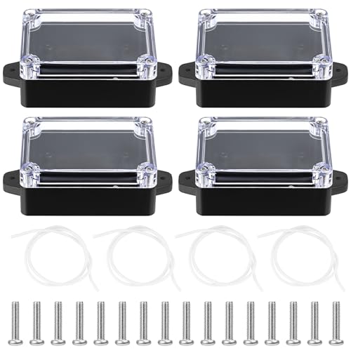 Pièces Boîtes de Jonction Etanche, Boite de Derivation, Boîtier de Projet Etanche Electrique Exterieur, Boîte de Connexion de Câbe Plastique pour Bricolage