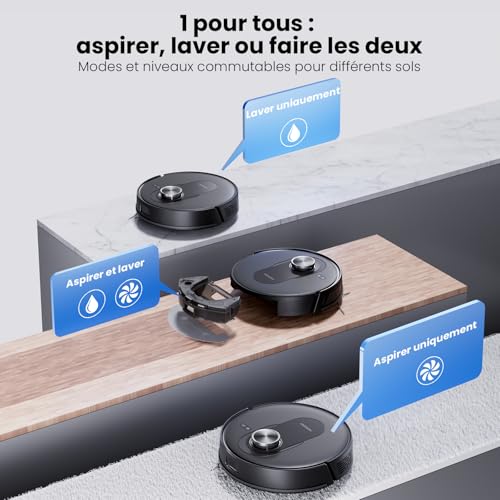 Proscenic Q8 Robot Aspirateur Laveur – Image 5