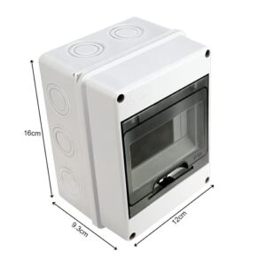 Coffret Electrique Etanche Exterieur, IP65 Ableaux à Disjoncteurs éLectriques Boitier, Etanche Electrique Exterieur