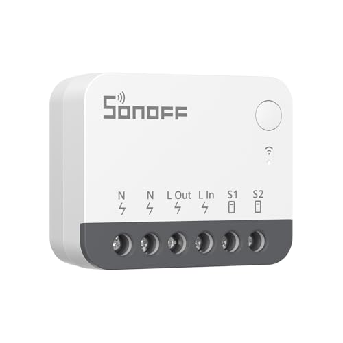 SONOFF Zigbee interrupteur Intelligent ZBMINIR2, Fonctionne Avec Alexa, Google Home, NéCessite Une Passerelle Zigbee, NéCessite Un Fil Neutre