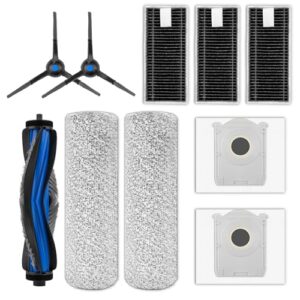 Sacs à poussière de rechange X8 PRO OMNI compatibles avec les aspirateurs robot ECOVACS DEEBOT X8 PRO OMNI/T50 Pro, couche de filtre à charbon actif, sacs jetables