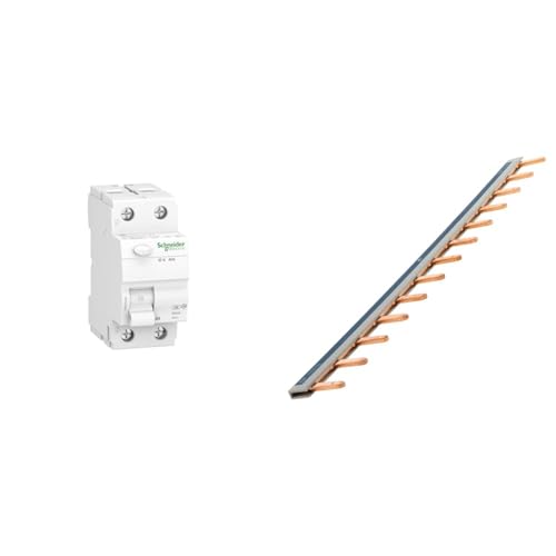 Schneider A9Z01240 Disjoncteur différentiel ID K 2P 40 A 30 mA Type A Blanc