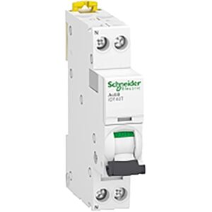 Schneider Electric - Acti9 iDT40T - disjoncteur modulaire - 1P+N - 40A - courbe C - 4500A/6kA - A9P22640