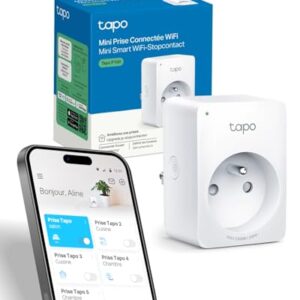 Tapo Prise Connectée WiFi, Prise Intelligente compatible avec Alexa et Google Home