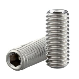 Vis sans tête avec embout conique et six pans creux (ISK) conforme à la norme DIN 913 / ISO 4026, acier inoxydable A2 V2A, vis sans tête, taille au choix