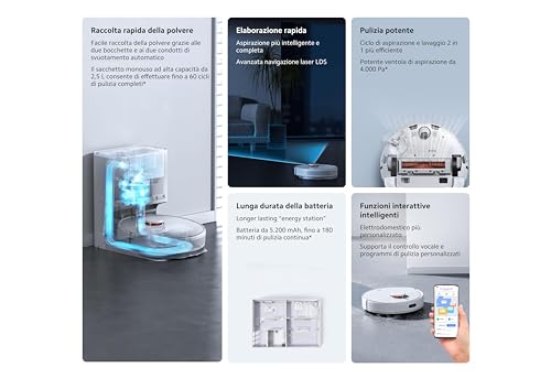 Xiaomi Robot Vacuum X10 Robot Aspirador Con Estación de Vaciado Automático – Image 4