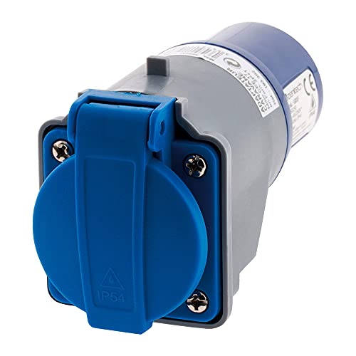 Zenitech Adaptateur compact sans câble Femelle 16A 2P+T en Mâle CEE17 pour CAMPING, NAUTISME… – Image 4