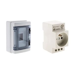 Zenitech Coffret étanche IP65 4 modules livré avec accessoires