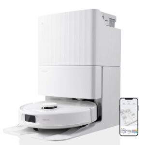 oborock QV 35S Aspirateur Robot avec Automatique Station Supportant Lavage Serpillières à l'eau Chaude