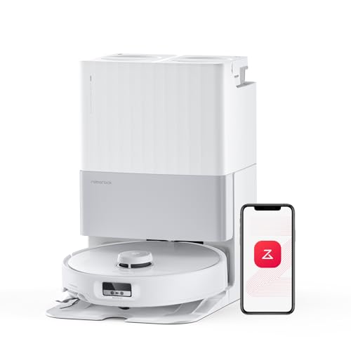 roborock Aspirateur Robot 17,000Pa, Robot Aspirateur Laveur avec Double Système Anti-Enchevétrements – Image 2