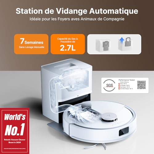 roborock Q10 X5+ Aspirateur Robot avec Station – Image 3