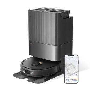 roborock Qrevo Robot Aspirateur Laveur avec Station, Fonctions automatiques Vidage, Lavage, Séchage, Nettoyage de la Station, Remplissage, 5500 Pa