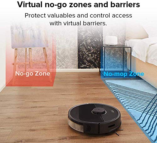 roborock S5 Max Aspirateur Robot avec Fonction Nettoyage, aspirateur Robot Intelligent avec 2000 Pa d'aspiration et Connexion Wi-FI pour Poils d'animaux ( – Image 4