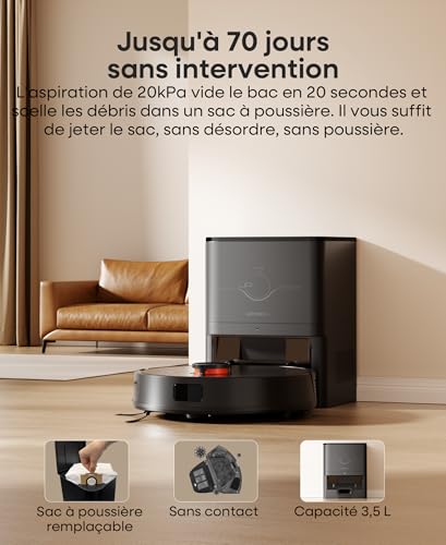 uninell Aspirateur Robot Laveur avec 5000Pa – Image 3