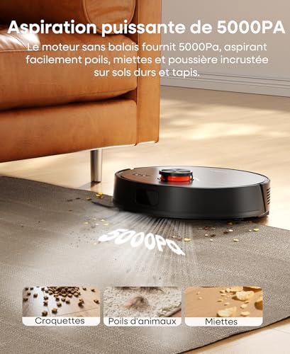 uninell Aspirateur Robot Laveur avec 5000Pa – Image 4