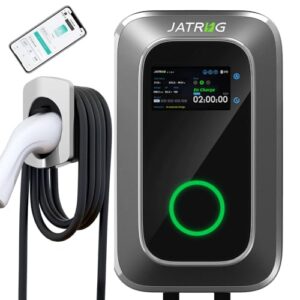 S1 Borne de Recharge pour Véhicule Électrique 7kW 12M 32A Monophasé Station de Charge Type 2 IEC 62196-2 - Chargeur Rapide EV Wallbox